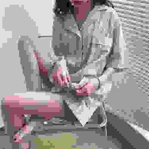 Striped Short Sleeve Pajamas