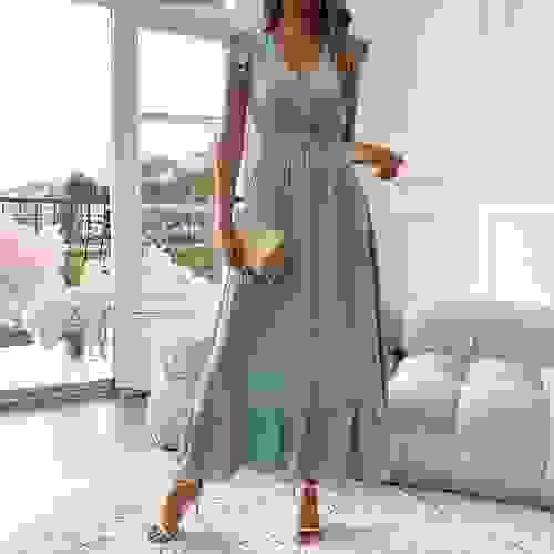 Pleated maxi skirt
