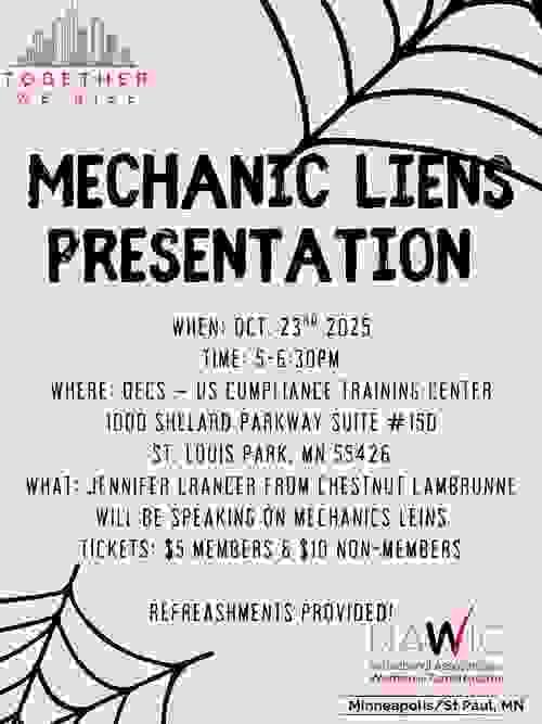 October 23, 2025 ~ Mechanic Liens