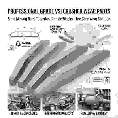Premium VSI Crusher Carbide Tips | Sand Making Strips for Hard Rock Crushing |Tungsten Carbide Parts
