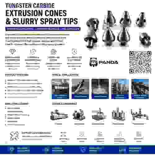 Tungsten Carbide Nozzles, Extrusion Cones & Slurry Spray Tips | Panda Carbide