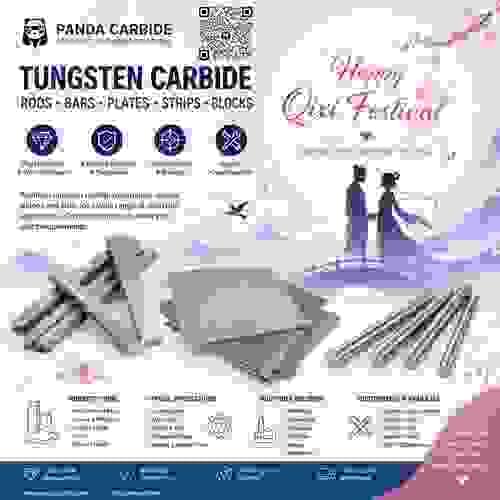 Solid Tungsten Carbide Rods, Bars, Plates, Strips & Blanks | Panda Carbide