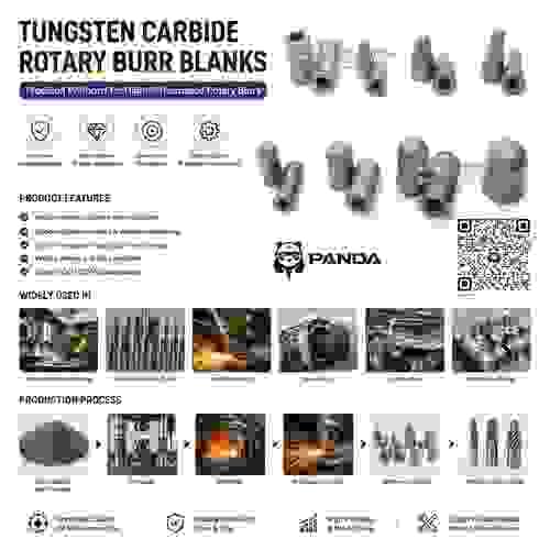 Premium Tungsten Carbide Rotary Burr Blanks | Un-fluted Preforms & Shaded Blanks for Manufacturer