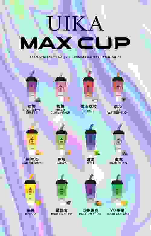 【UIKA 奶茶杯】一次性/抛棄式電子煙 電子煙 6000口大容量-TW蒸汽樂園