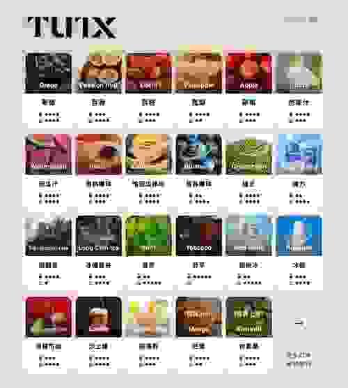 【TUTX原裝正品】 煙彈  多種口味可選 一盒三顆裝-TW蒸汽樂園