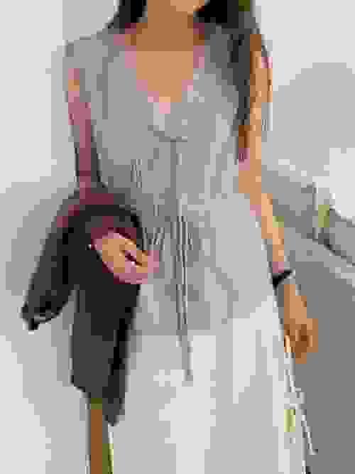 OM08 - Lace Ribbon Vest