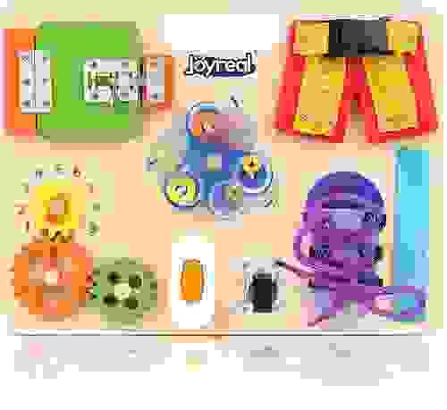 Busy board Montessori din lemn- Placa senzoriala educativa