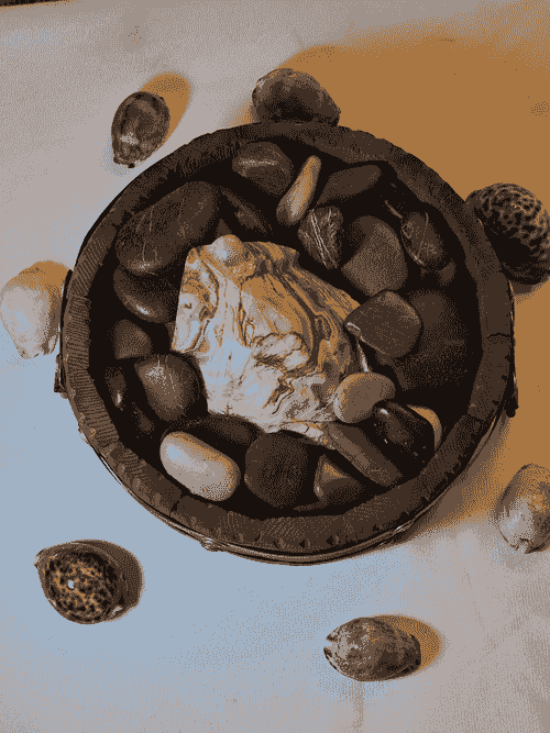 صحن خشبي ديكوري أنيق بتصميم دائري متين، مصنوع من خشب طبيعي عالي الجودة مع تفاصيل