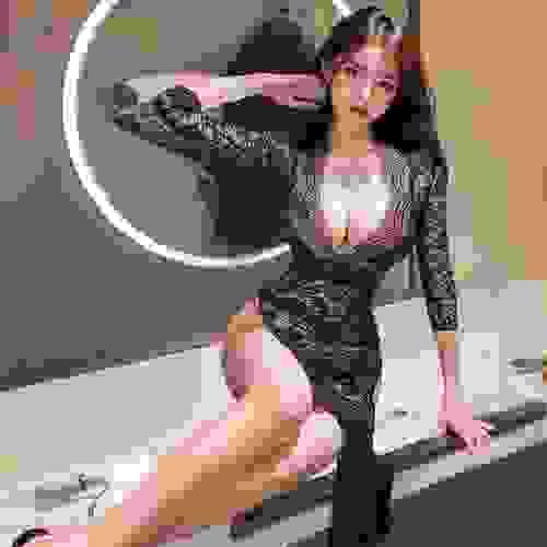 Sexy lingerie Side slits Figure-hugging style uniform