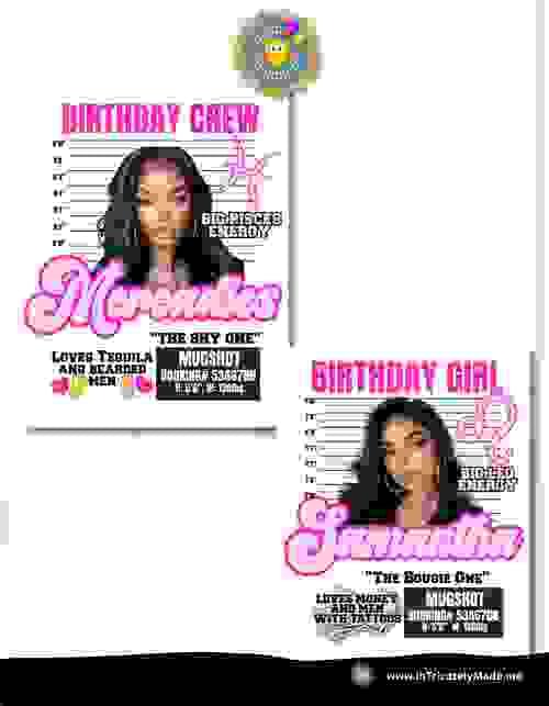 Editable Birthday Girl Shirt Design: Canva Template Bundle (Digital Download)
