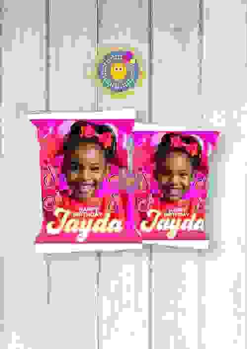 Editable TikTok Chip Bag Template | Customizable Digital Design for Parties