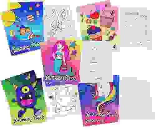 Kids Party Pack Custom Coloring Book 