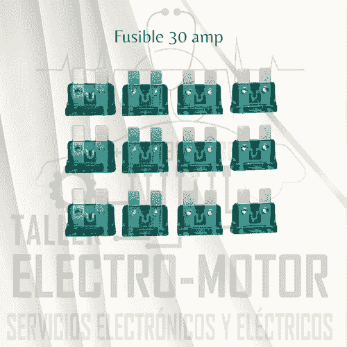 FUSIBLE DE 30 AMP paquete de 50 unidades 