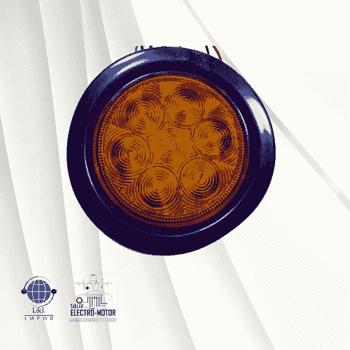 Faro Posterior Redondo De 4'' 7 Luz Led 12/24V