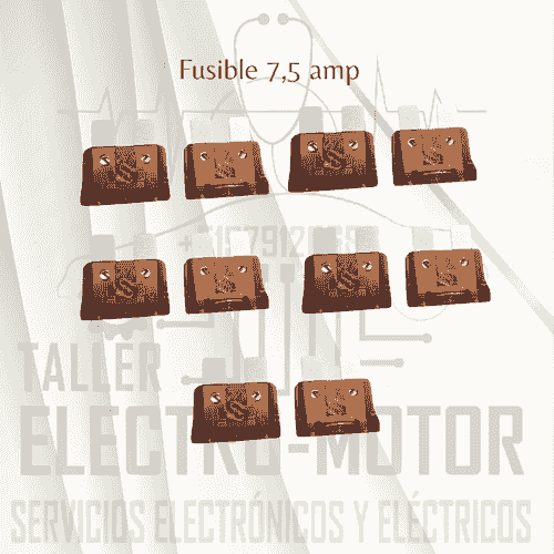 FUSIBLE 7,5 AMP  Paquete de 50 unidades 