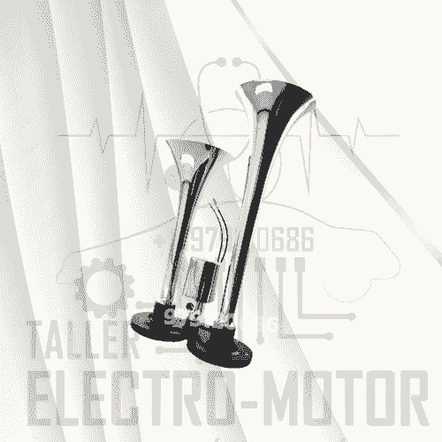 Claxon 02 cornetas de metal 12/24V AIR-HORM (HR-101)