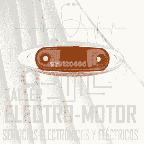 Faro Lateral 6Led 12/24V Aro De Plastico Cromado