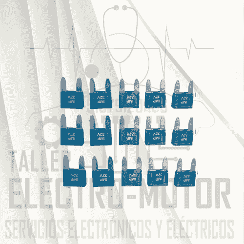 FUSIBLE MINI UÑA  15 AMP  Paquete de 50 unidades 
