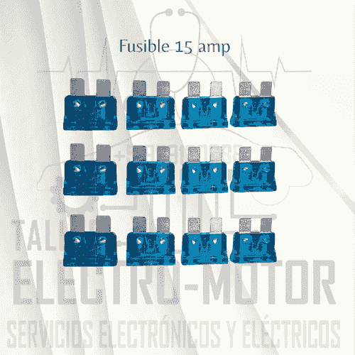 FUSIBLE 15 AMP paquete 50 unid