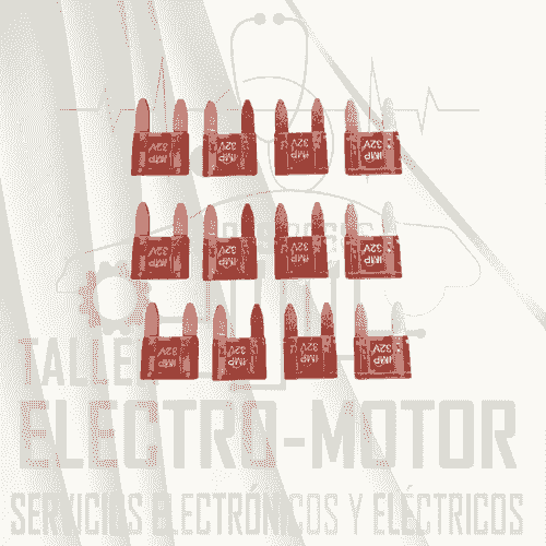 FUSIBLE MINI UÑA 10 AMP  Paquete de 50 unidades 