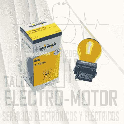 Foco 3157NA 12.8/14V 24/2.2CP (Doble contacto hambar)  unid