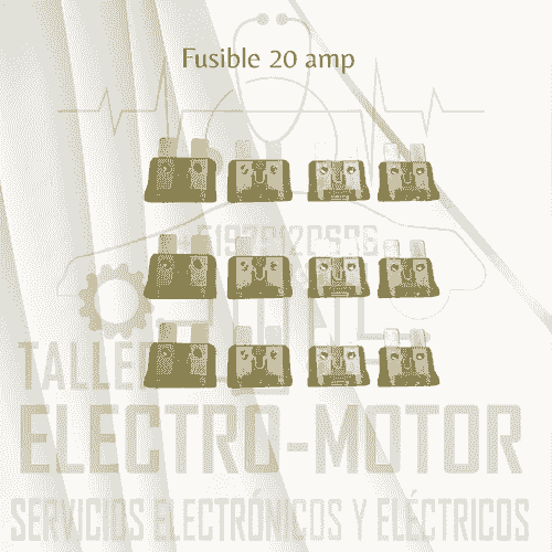 FUSIBLE  AMP 20 Paquete de 50 unidades 