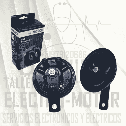 Claxon Platillo 12v set x 2 unidades Bosch
