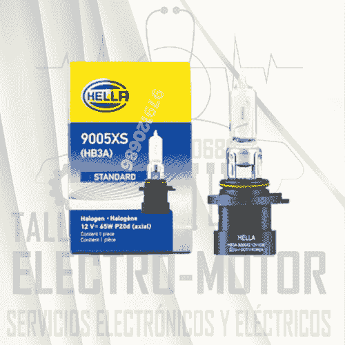 Foco (9005xs HB3A) 12v 65w Recto Hella