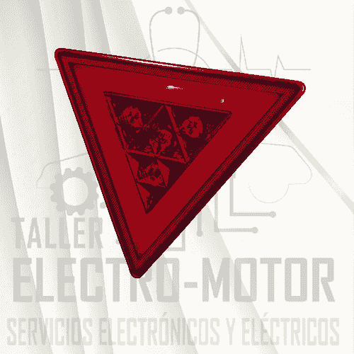Faro posterior Triangulo 31 Luz LED Destellante Rojo – 24V /12HB