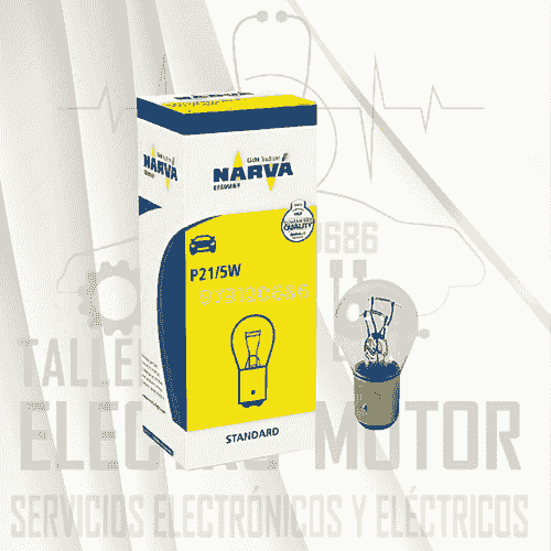 FOCO P21/5W 12V/5W 10 UNID NARVA (Doble contacto )