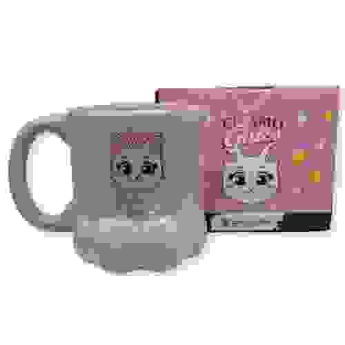 CANECA FORMATO 3D 350ML PATA EU AMO GATOS