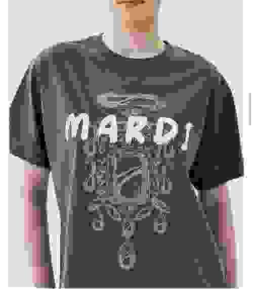 韓國直送 Mardi - TSHIRT BIJOU BRUSH LOGO MARDI