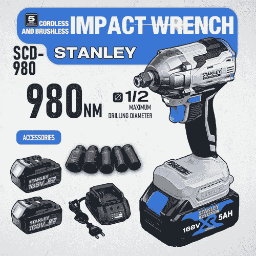 STANLEY 980N impact wrench 21V Cordless