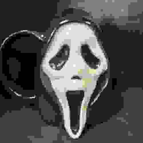 Ghost Face Sculpted Ceramic 16oz. Mug