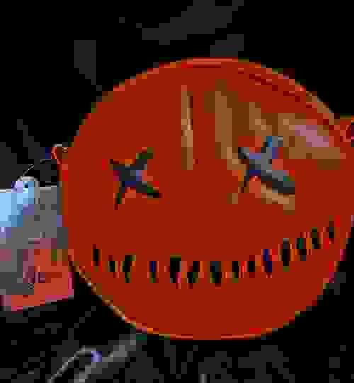 TRICK 'R TREAT - Sam Pumpkin Purse Black and Orange