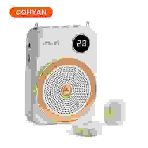 COHYAN K38 Voice Amplifier for Teachers with Dual Magnetic Wireless Lavalier Microphones