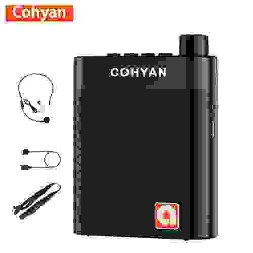 COHYAN K6 Bluetooth Voice Amplifier , Portable Megaphone Speakerwith Wired Headset Microphone
