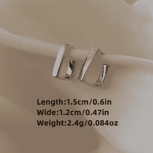 Geometric Gold Hoop Earrings