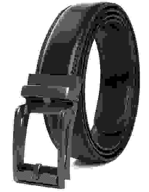 Contacts Genuine Leather Belt for Men with Easier Adjustable Autolock Buckle - Micro Adjustable Belt