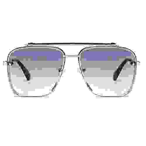 Dervin UV Protected Driving Pilot Gradient Square Metal Body Sunglasses for Men and Women