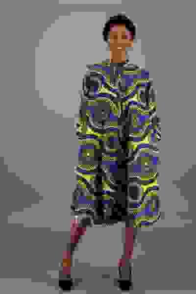 Mandarin Collar Button Down Dress