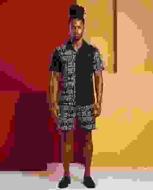 Ankara Shirt and Shorts Set