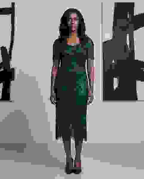 1920s Flapper Style Dress with Sequins