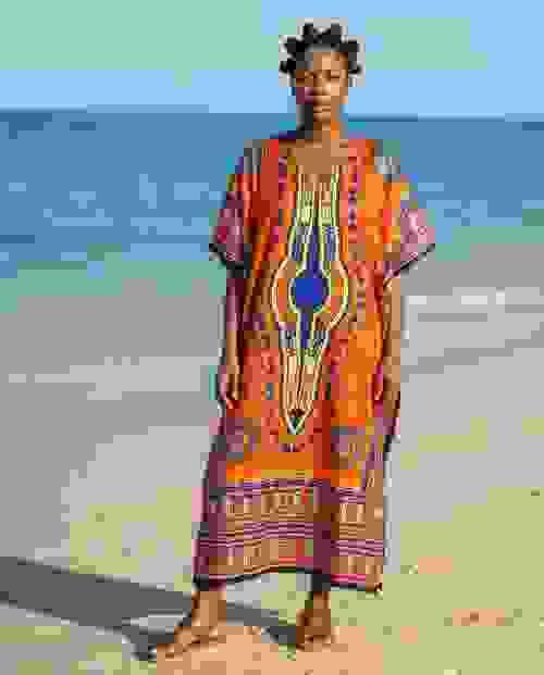 Dashiki Kaftan with sequins