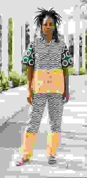 Two Piece Print Pants Set