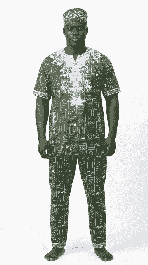 Men's African 3-Piece Set