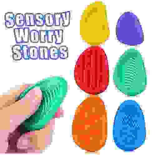 Soft Fidget Sensory Stones for Anxiety Relief and Stress Reduction