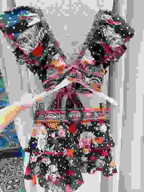 CML 精灵之女系列:荷叶边裹身上衣 + 褶边短裤