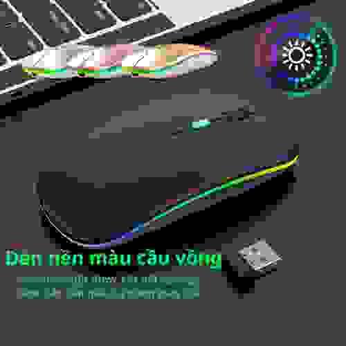 Chuột không dây,Chuột Bluetooth, Chuột không dây sạc pin bằng USB, Click Không Gây Tiếng Ồn, Khoảng_