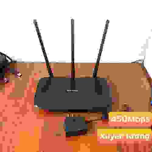Bộ phát Wifi TPLink 3 râu đã qua sử dụng, tốc độ 450Mbps tải mạng khỏe